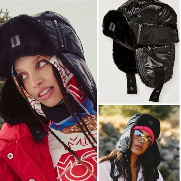 Free People Supernova Puffer Trapper Hat NWOT main image 6